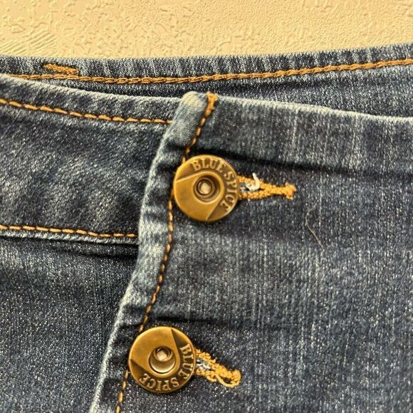 Blue Spice Women’s High-Rise Button Front Denim Shorts Size 7 – Nautical Sailor - Picture 7 of 7